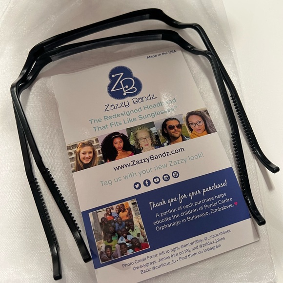 Zazzy Bandz Headband (black) - Picture 1 of 2